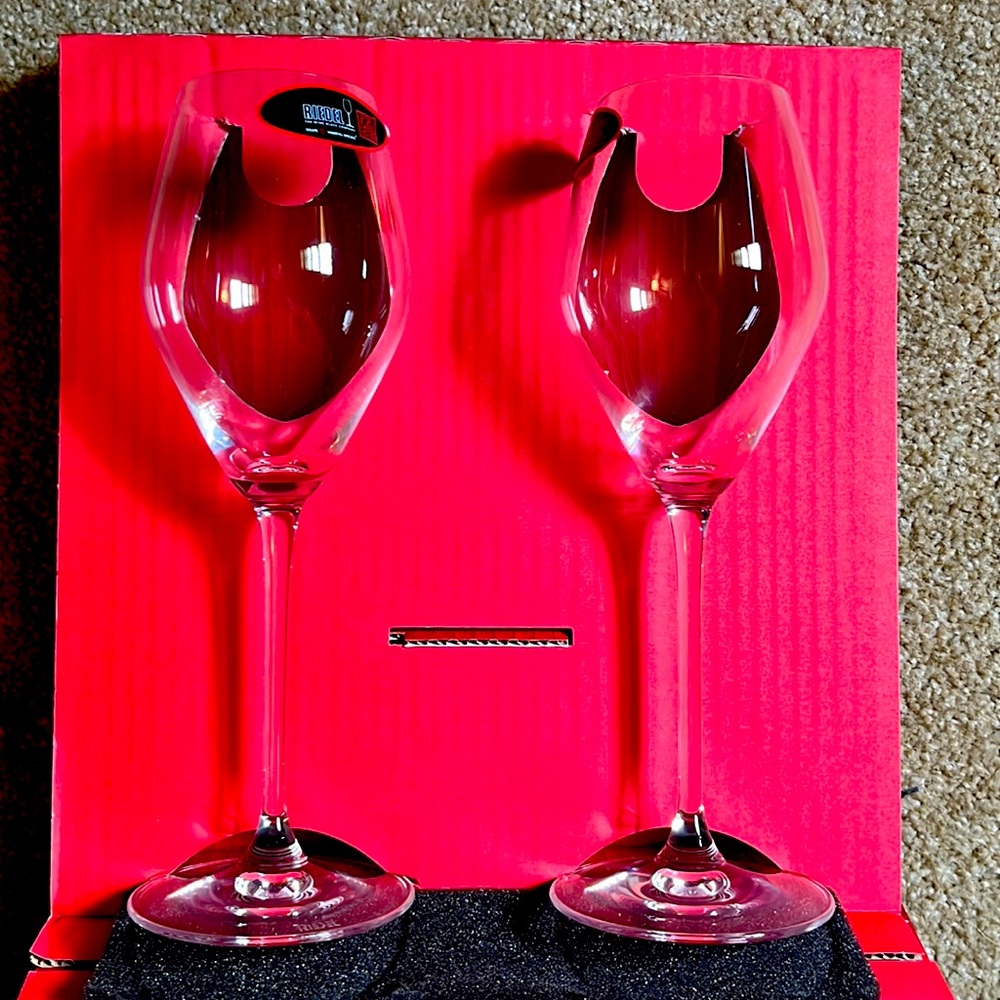 Riedel Ice Wine glasses. 2 glasses, new in box